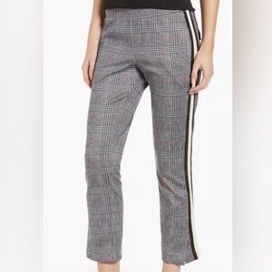 Women’s Pam & Gela Houndstooth Glen Plaid Side Stripe Track Pants Size (P) Small